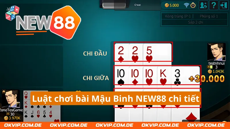 Luật chơi bài Mậu Binh NEW88 chi tiết